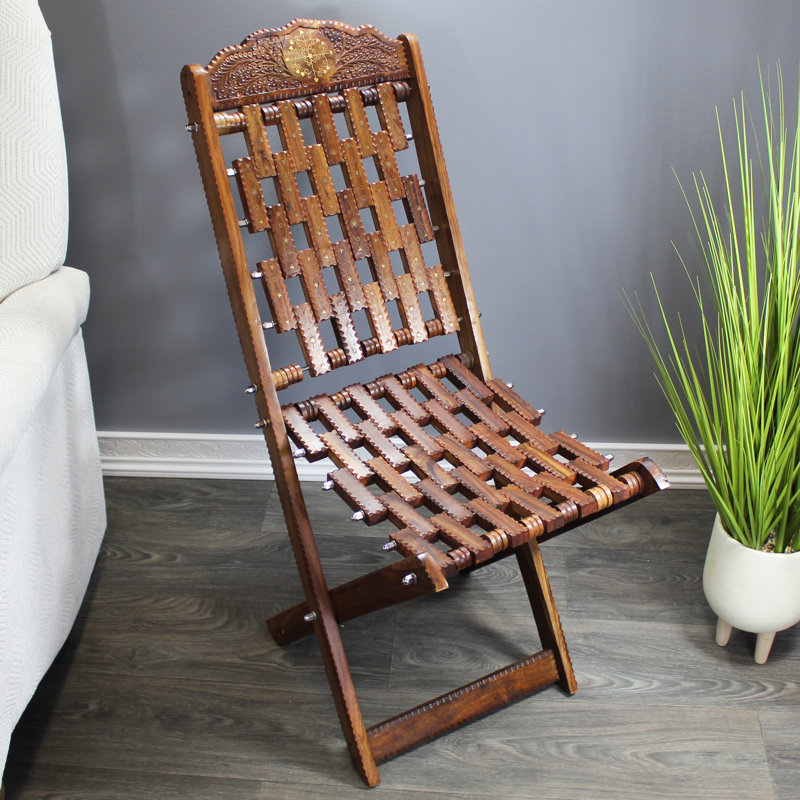 Loon Peak Rosewood Decorative Folding Chair Wayfair